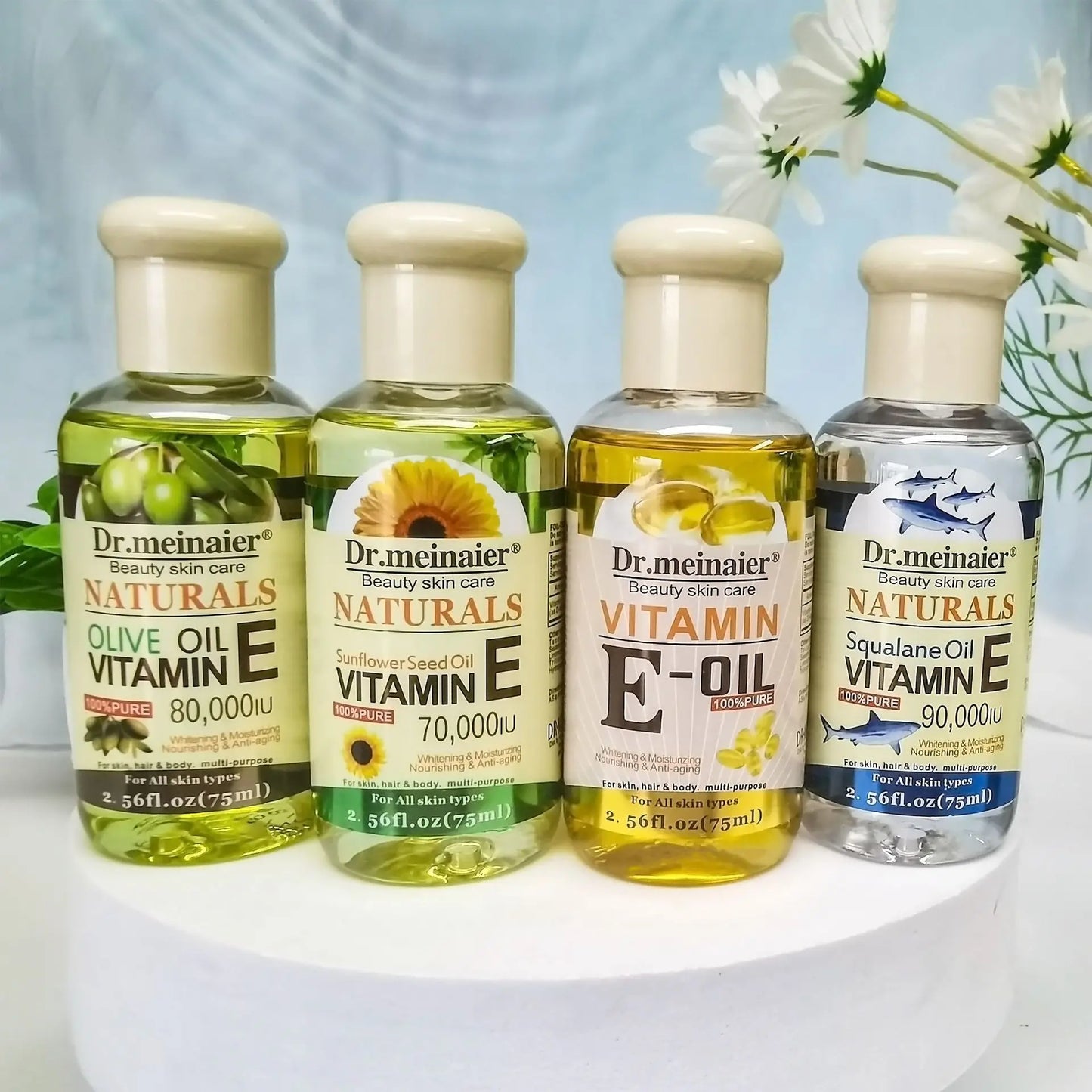 NEW Vitamin E Face Essence Oil Morning & Night Shrink Pores Korean Brightening Skin Care Essence 75ml